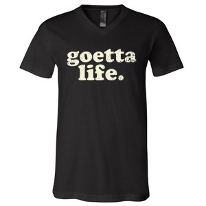 Cincinnati Goetta Life Foodie Souvenir And Gift V-Neck T-Shirt