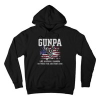 Cool Gunpa Like Normal Grandpa But Own Guns Design Gift Hoodie