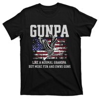 Cool Gunpa Like Normal Grandpa But Own Guns Design Gift T-Shirt