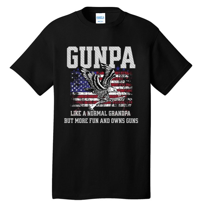 Cool Gunpa Like Normal Grandpa But Own Guns Design Gift Tall T-Shirt