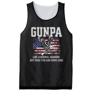 Cool Gunpa Like Normal Grandpa But Own Guns Design Gift Mesh Reversible Basketball Jersey Tank