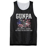 Cool Gunpa Like Normal Grandpa But Own Guns Design Gift Mesh Reversible Basketball Jersey Tank