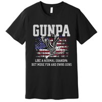 Cool Gunpa Like Normal Grandpa But Own Guns Design Gift Premium T-Shirt