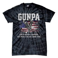 Cool Gunpa Like Normal Grandpa But Own Guns Design Gift Tie-Dye T-Shirt