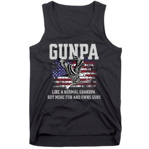 Cool Gunpa Like Normal Grandpa But Own Guns Design Gift Tank Top