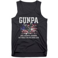 Cool Gunpa Like Normal Grandpa But Own Guns Design Gift Tank Top