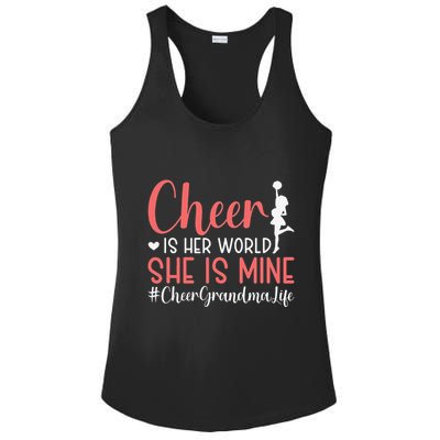 Cheer Grandma Life Cheerleading Grandmother Ladies PosiCharge Competitor Racerback Tank