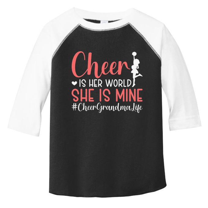Cheer Grandma Life Cheerleading Grandmother Toddler Fine Jersey T-Shirt