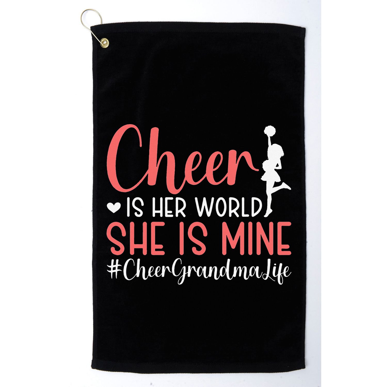 Cheer Grandma Life Cheerleading Grandmother Golf Towel