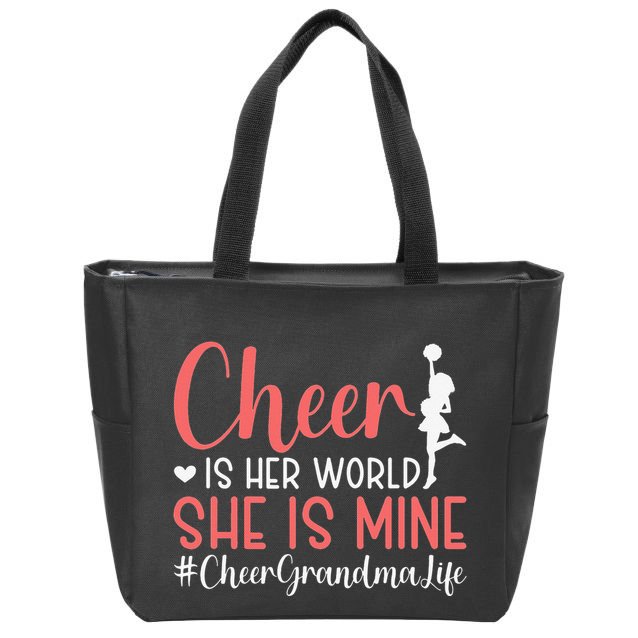 Cheer Grandma Life Cheerleading Grandmother Zip Tote Bag
