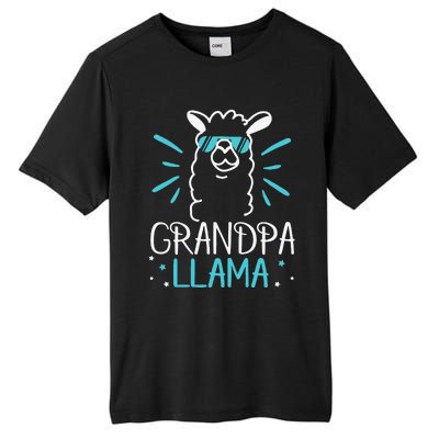 Cool Glass Llama Grandpa Llama Animals Father Parent Tall Fusion ChromaSoft Performance T-Shirt