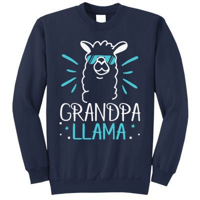 Cool Glass Llama Grandpa Llama Animals Father Parent Sweatshirt