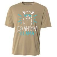 Cool Glass Llama Grandpa Llama Animals Father Parent Cooling Performance Crew T-Shirt