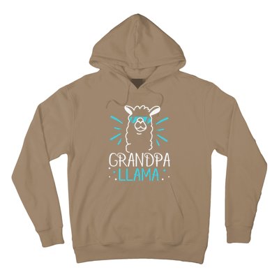 Cool Glass Llama Grandpa Llama Animals Father Parent Hoodie