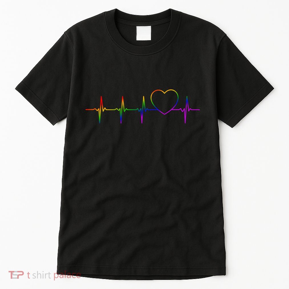 Cute Gift Lgbt Heartbeat Gift For Proud Gays & Lesbians Tall T-Shirt