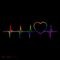 Cute Gift Lgbt Heartbeat Gift For Proud Gays & Lesbians Tall T-Shirt