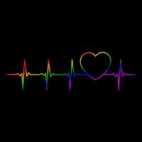 Cute Gift Lgbt Heartbeat Gift For Proud Gays & Lesbians Button