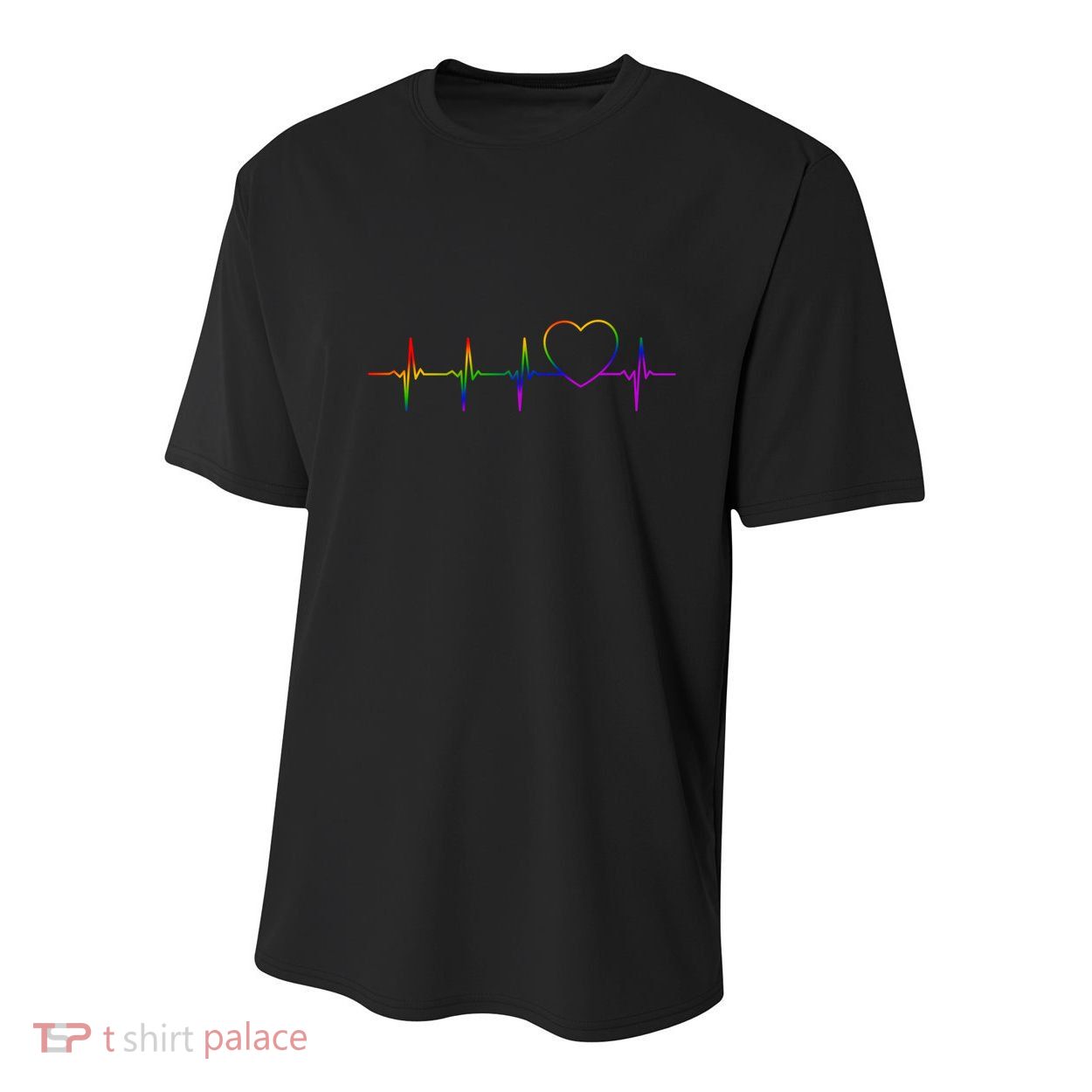 Cute Gift Lgbt Heartbeat Gift For Proud Gays & Lesbians Youth Performance Sprint T-Shirt