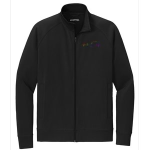 Cute Gift Lgbt Heartbeat Gift For Proud Gays & Lesbians Stretch Full-Zip Cadet Jacket