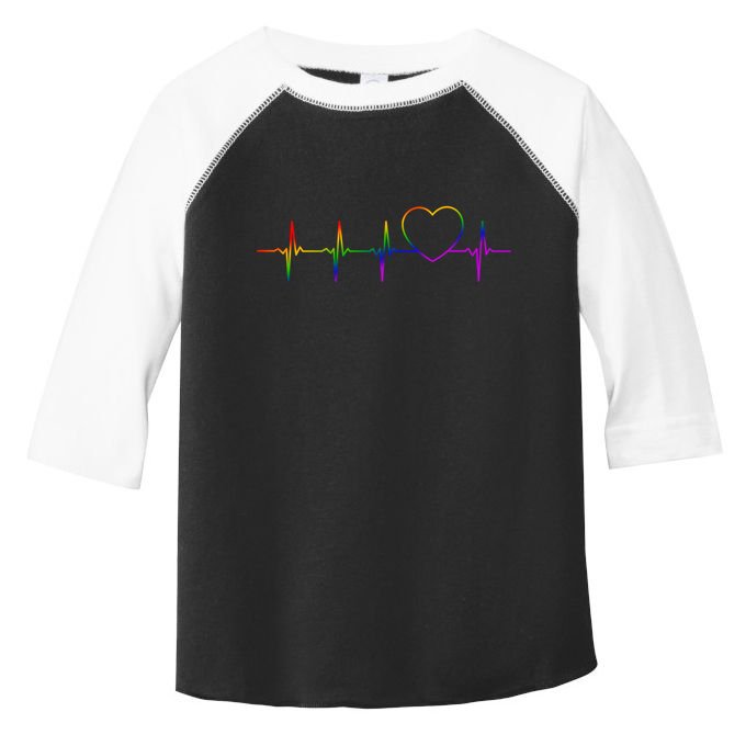 Cute Gift Lgbt Heartbeat Gift For Proud Gays & Lesbians Toddler Fine Jersey T-Shirt