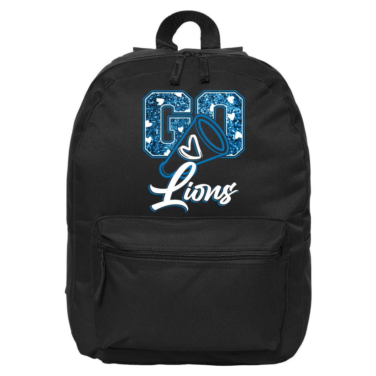 Cute Go Lions Cheer Megaphone Football Fan 16 in Basic Backpack