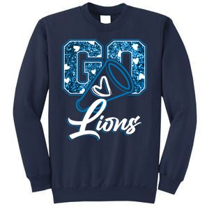 Cute Go Lions Cheer Megaphone Football Fan Sweatshirt