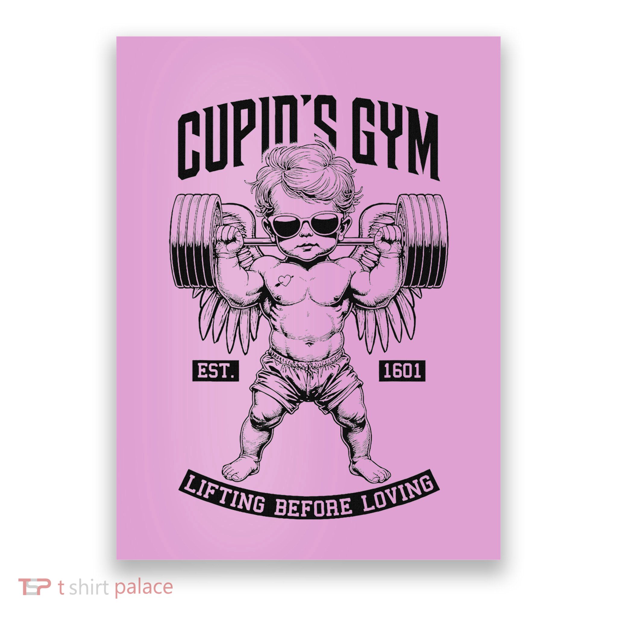 CupidS Gym Love Fitness Workout Poster