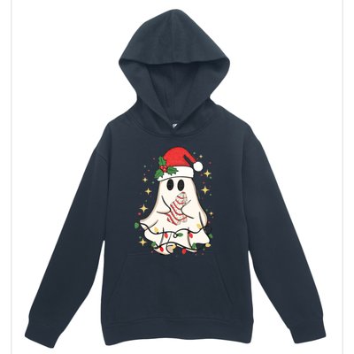 Cute Ghost Lights Tree Cake Merry Christmas Funny Xmas Urban Pullover Hoodie