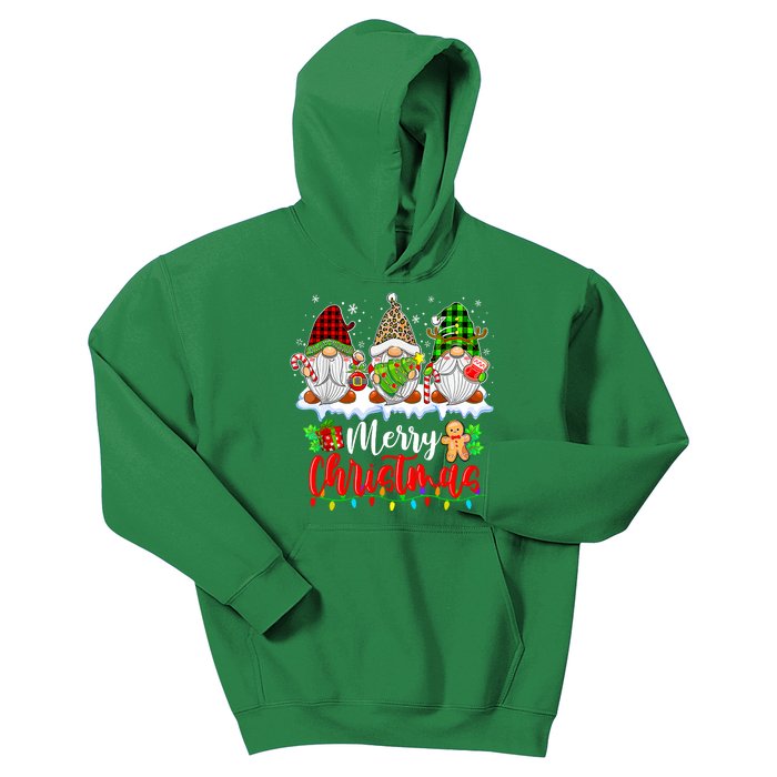 Cute Gnomes Light Family Gnome Xmas Matching Merry Christmas Gift Kids Hoodie