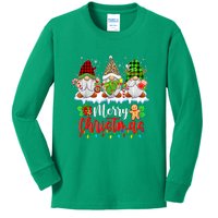 Cute Gnomes Light Family Gnome Xmas Matching Merry Christmas Gift Kids Long Sleeve Shirt