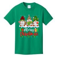 Cute Gnomes Light Family Gnome Xmas Matching Merry Christmas Gift Kids T-Shirt