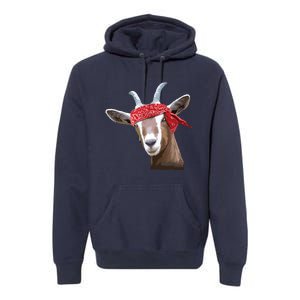 Cute Goat Lover Art For Women Girl Farm Animal Lover Premium Hoodie