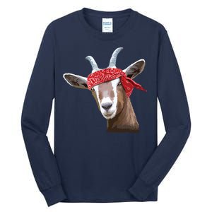 Cute Goat Lover Art For Women Girl Farm Animal Lover Tall Long Sleeve T-Shirt