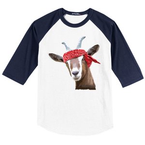 Cute Goat Lover Art For Women Girl Farm Animal Lover Baseball Sleeve Shirt