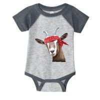 Cute Goat Lover Art For Women Girl Farm Animal Lover Infant Baby Jersey Bodysuit