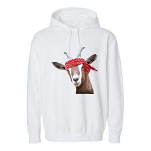 Cute Goat Lover Art For Women Girl Farm Animal Lover Garment-Dyed Fleece Hoodie