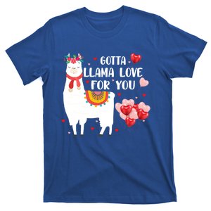 Cute Gotta Llama Love For You Hearts Happy Valentine's Day Cool Gift T-Shirt