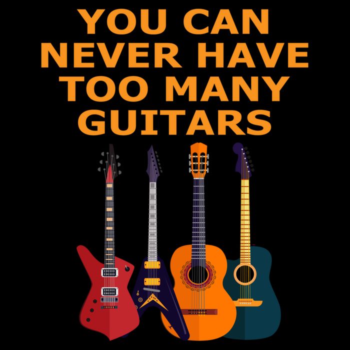 Cute Guitar Lover Gift You Can Never Have Too Many Guitars Gift Drawstring Bag