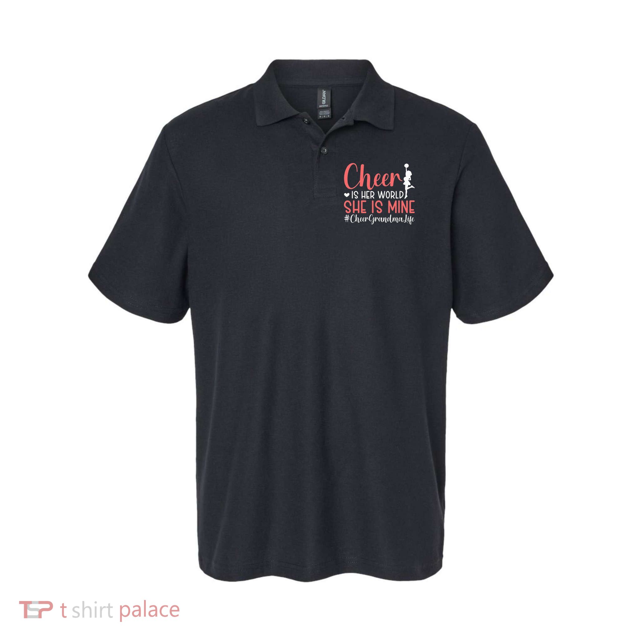 Cheer Grandma Life Cheerleading Grandmother Polo