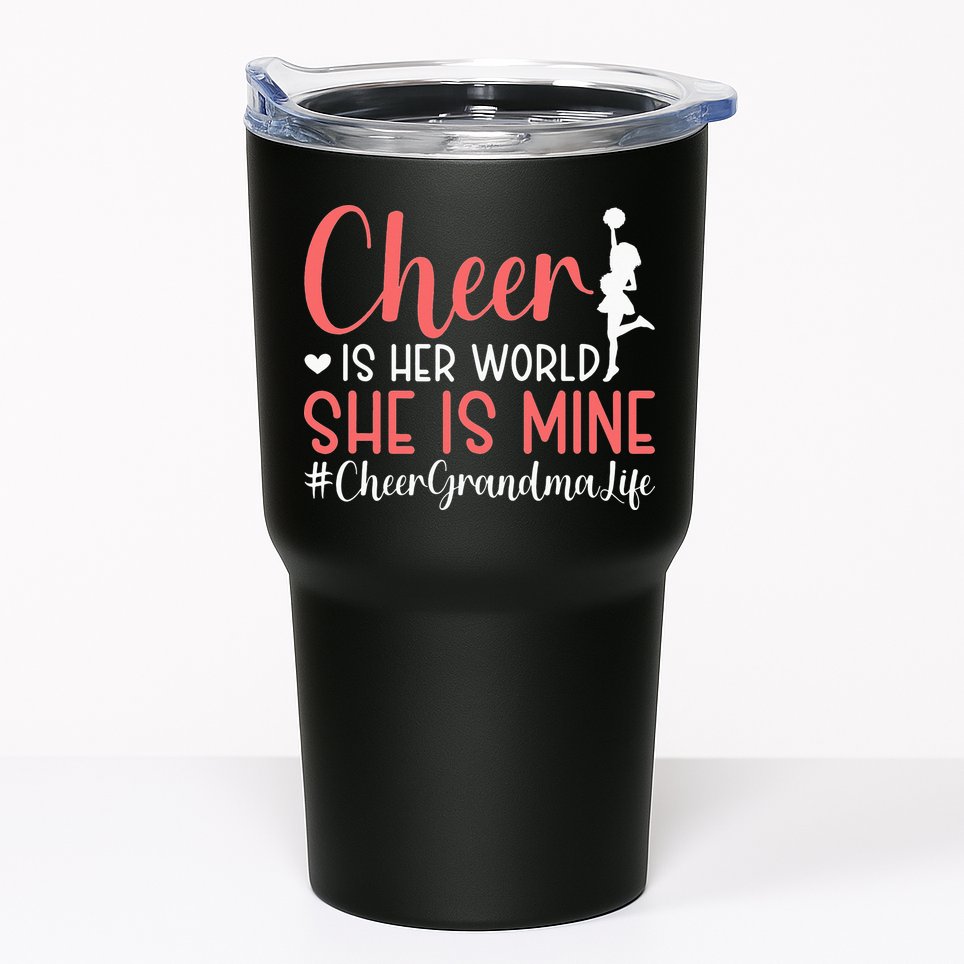 Cheer Grandma Life Cheerleading Grandmother Tumbler