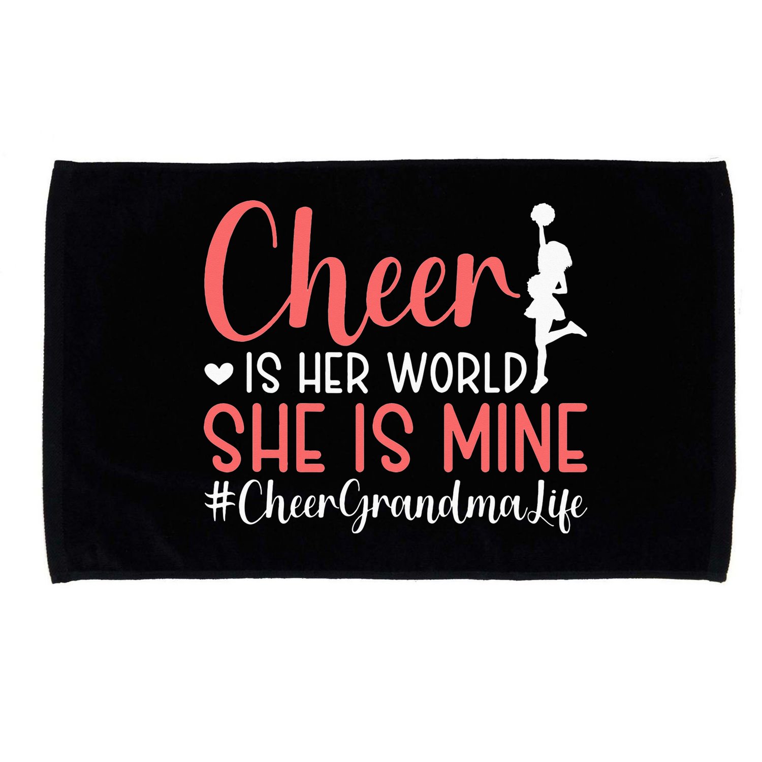 Cheer Grandma Life Cheerleading Grandmother Microfiber Hand Towel