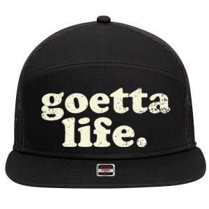 Cincinnati Goetta Life Foodie Souvenir And Gift 7 Panel Mesh Trucker Snapback Hat