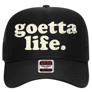 Cincinnati Goetta Life Foodie Souvenir And Gift High Crown Mesh Back Trucker Hat