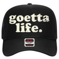 Cincinnati Goetta Life Foodie Souvenir And Gift High Crown Mesh Back Trucker Hat