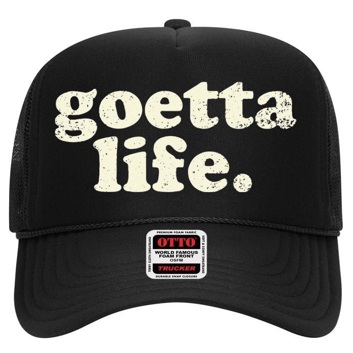 Cincinnati Goetta Life Foodie Souvenir And Gift High Crown Mesh Back Trucker Hat