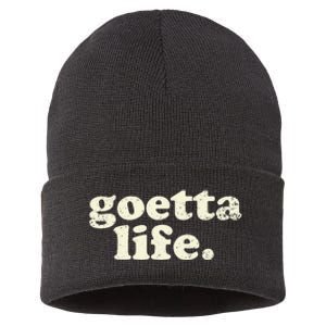 Cincinnati Goetta Life Foodie Souvenir And Gift Sustainable Knit Beanie