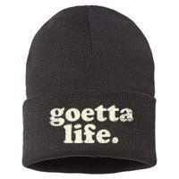 Cincinnati Goetta Life Foodie Souvenir And Gift Sustainable Knit Beanie