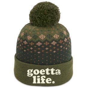 Cincinnati Goetta Life Foodie Souvenir And Gift The Baniff Cuffed Pom Beanie