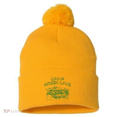 Camp Green Lake Holes Pom Pom 12in Knit Beanie