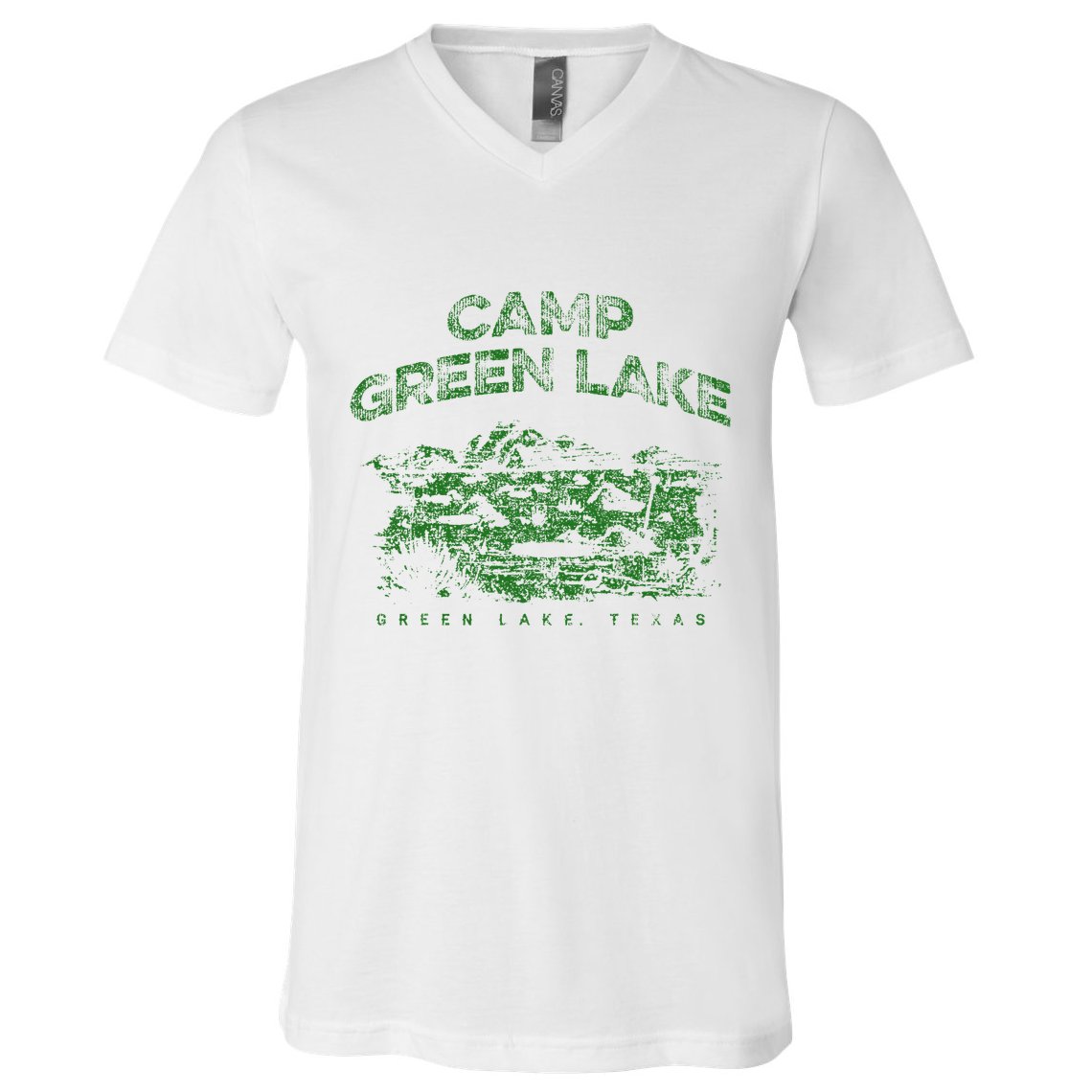 Camp Green Lake Holes V-Neck T-Shirt